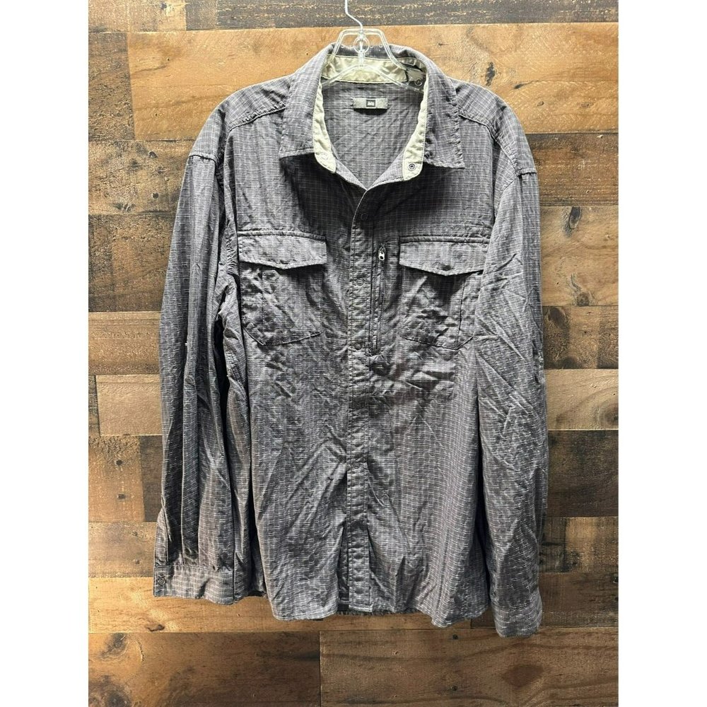 REI Men's Long Sleeve Butto Up‎ Size Large
